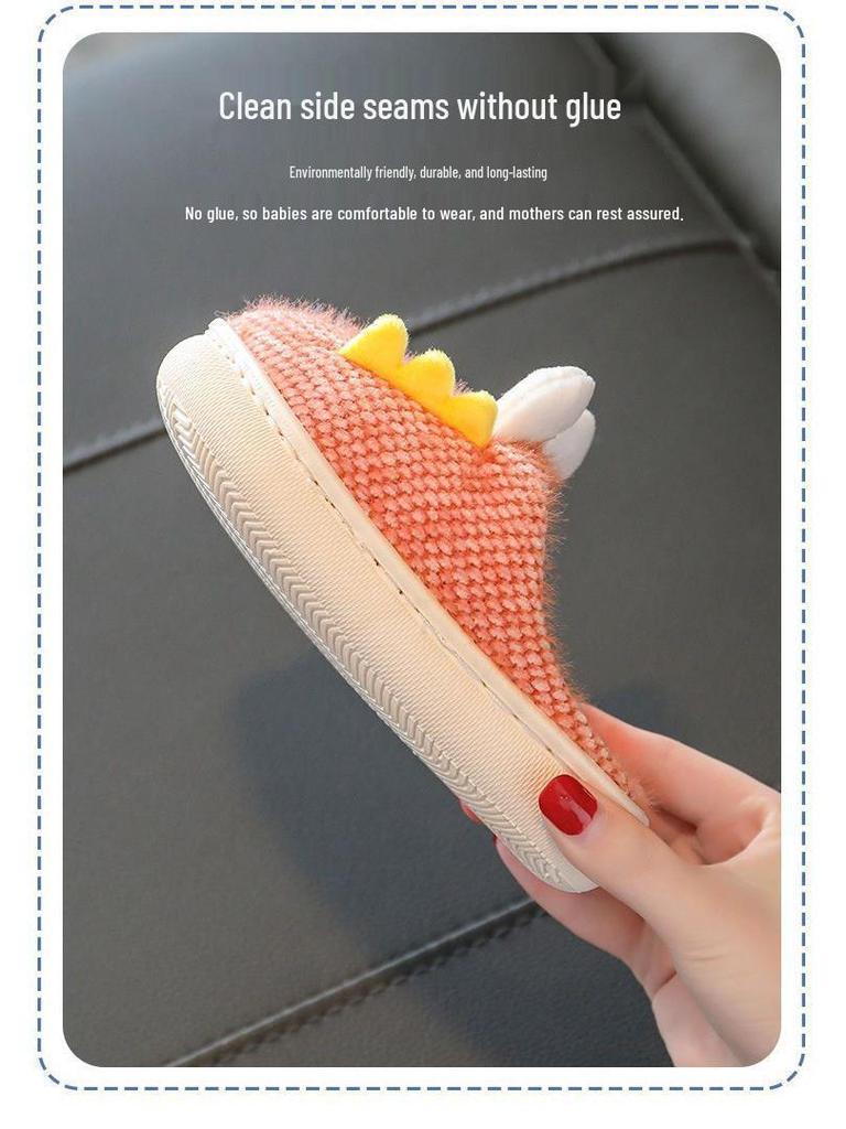 Kinder Cartoon Winterschuhe - Rutschfeste Hausschuhe für Jungen & Mädchen mit Samt, Eltern-Kind-Passform