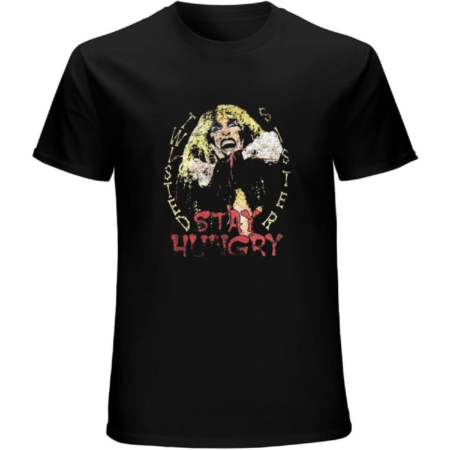 

DALIBANG Twisted Sister Stay Hungry Dee Snider Mens T Shirt Glam Concert Music Black XXXXXL різнокольоровий