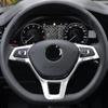 My Good Car ABS Auto-Lenkrad-Bedienfeld-Schalterabdeckung mit Pailletten für Volkswagen VW Golf 7 MK7 MK7.5 2013-