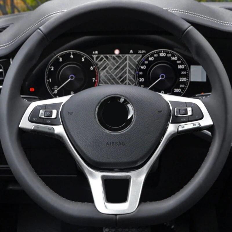 My Good Car ABS Auto-Lenkrad-Bedienfeld-Schalterabdeckung mit Pailletten für Volkswagen VW Golf 7 MK7 MK7.5 2013-