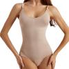 Women Full Body Seamless Open Crotch Shapewear Tummy Control Waist Trainer Bodysuit
