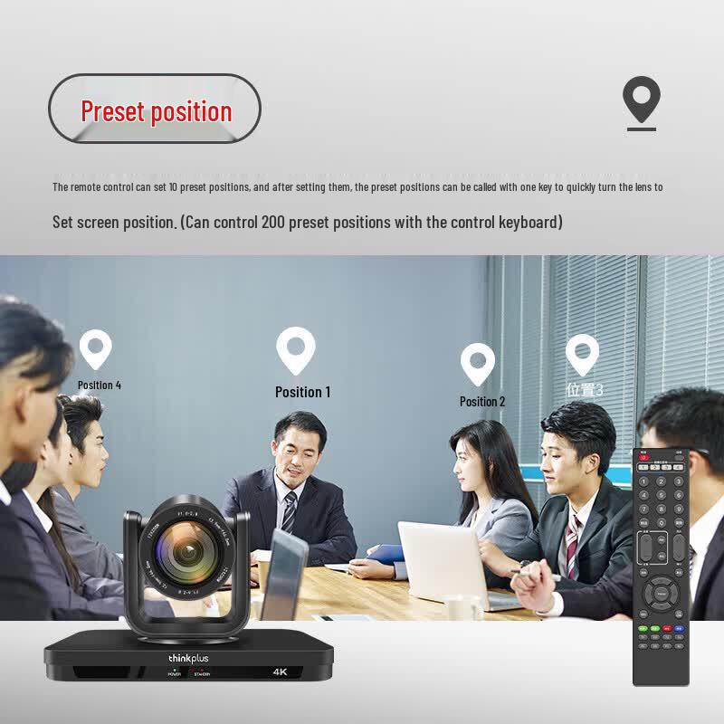 ThinkPlus Lenovo 4K AI Tracking PTZ Video Conference Camera (CN version)