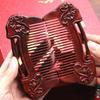 Red Sandalwood & Rosewood Comb Set - "Forever in Love" Wedding Gift for Hair Styling