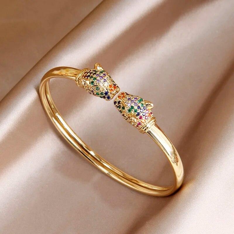 Classical Full Crystal Cubic Zircon Bangles&Bracelet Wide Wedding Bridal Bracelet Ins Fashion Brand Jewelry Open Bracelet