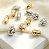 Copper-Plated 18K/14K Gold Heart Spacer Beads for DIY Jewelry
