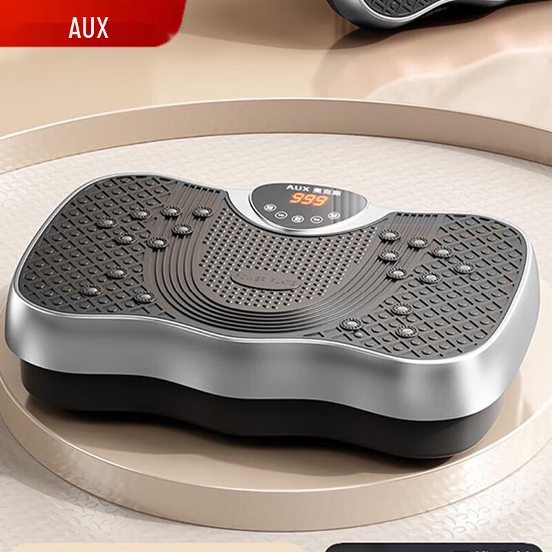 Aux Vibration Plate Exerciser with LCD Display and Remote CN Plug (adapter Included)