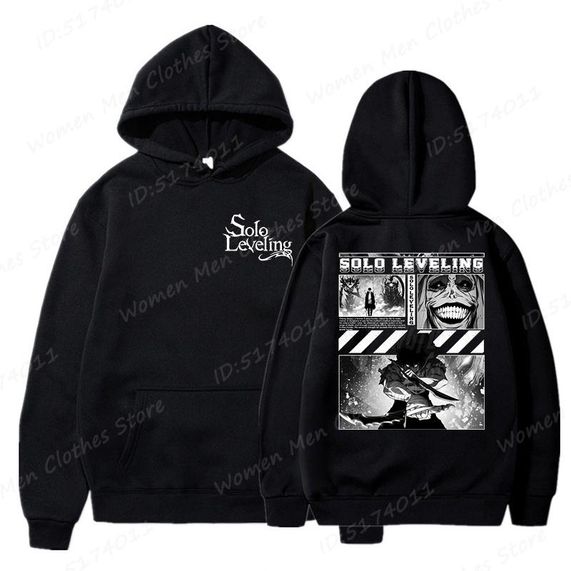 Hot Anime Lover Gift Jacket Solo Leveling Print Hoodies Men/Women Comic Sung Jinwoo Harajuku Hoodie Unisex Streetwear Pullovers
