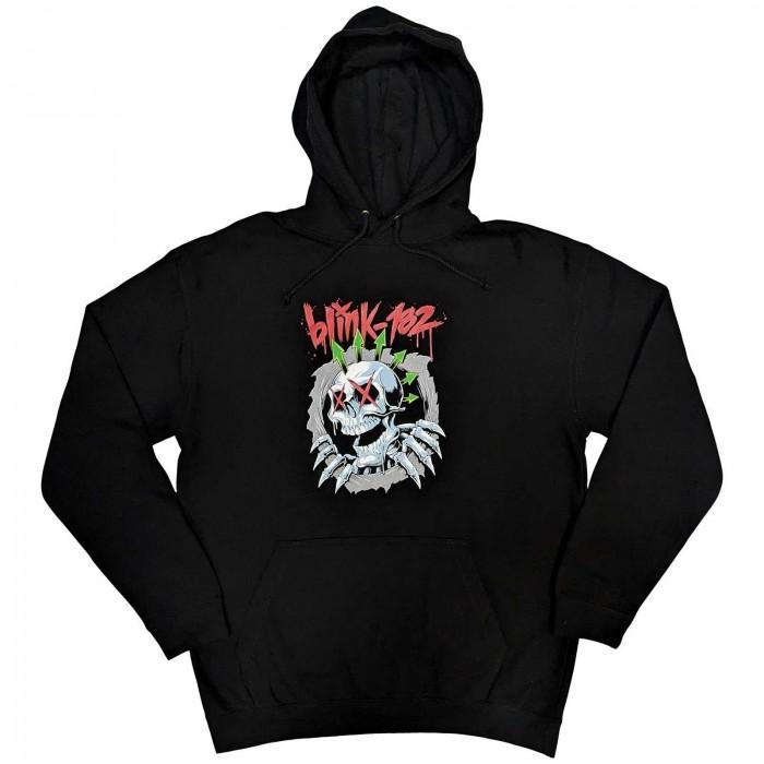 Blink 182 unissex adulto com capuz de caveira de seis flechas L preto