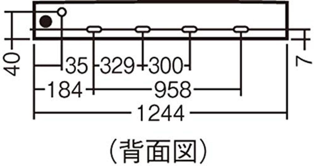 Panasonic Slim Line Lighting LGB51265XG1 L1300 Both Sides Makeup Power On