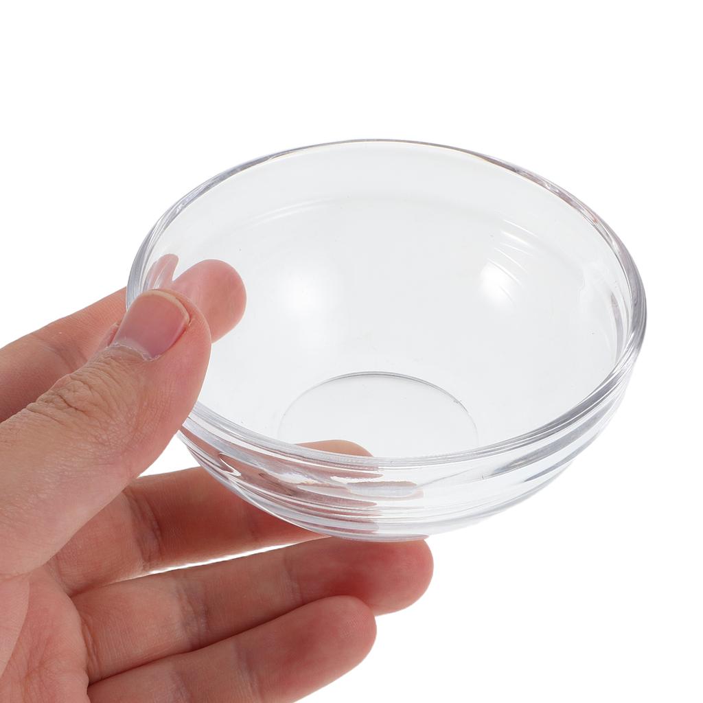 3.5 Inch 4pcs Mini Glass Bowls Small Prep Dishes Stackable Dipping Bowl For Kitchen Sauces Condiments Spices Glass Bowl 3oz