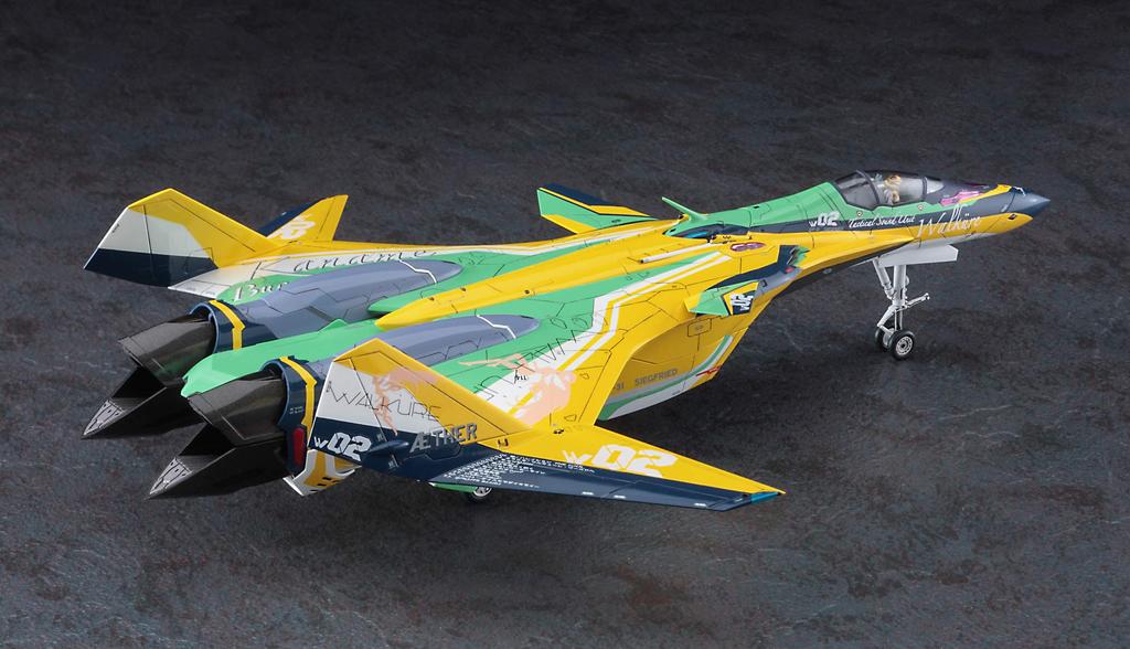 Hasegawa Macross Series Macross Delta the Movie Siegfried Kaname Buccaneer Color Scale Plastic Model 65850 VF-31F 1/72