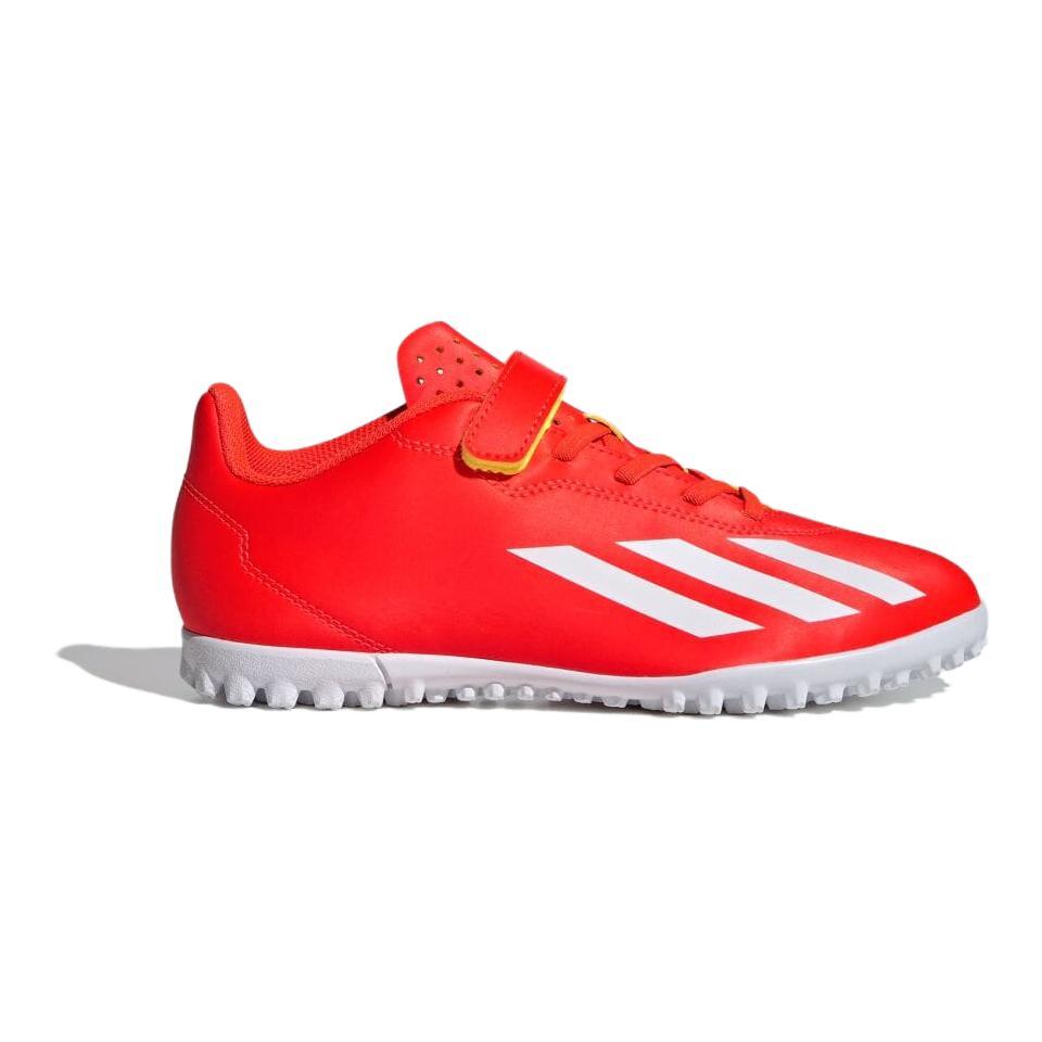 Adidas X Crazyfast Club H&L TF J Anti-Slip Wear-Resistant Low-Top Kids' Soccer Shoes Orange Kids' Sneakers IF0715