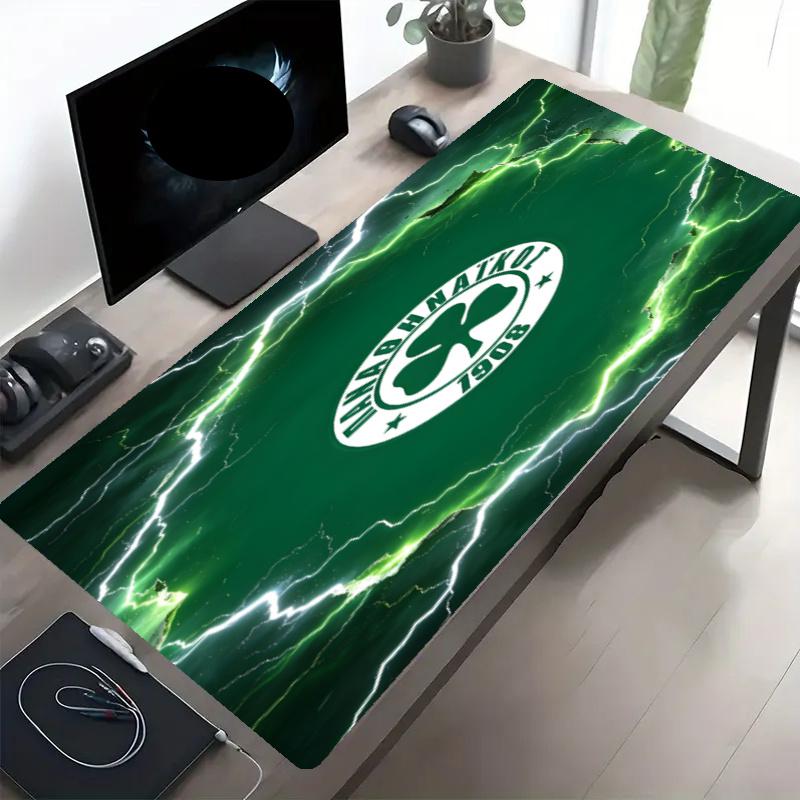 Panathinaikos FC Print Mouse Pad, Anti‑Slip Desktop keyboard Mat, for PC Laptop Gaming Working Daily Use, Cool Festival Birthday Gift