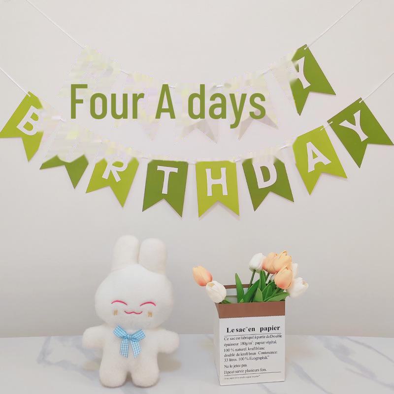 

Красочные флажки «С днем рождения» для фотосессии на первый день рождения ребенка