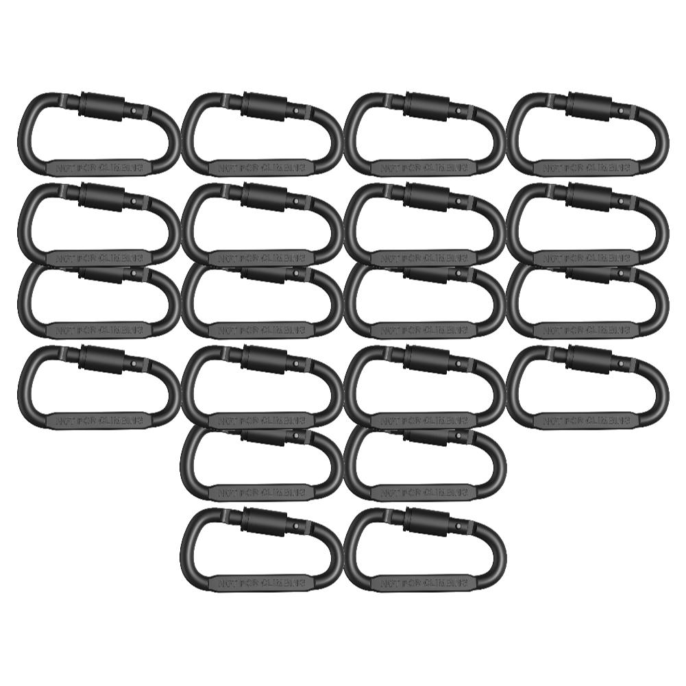 2-20Pcs Mini Carabiner Clips Alluminum Alloy D-ring Buckle Spring Snap Clip Hooks Keychain Carabiner for Keys Climbing Tools