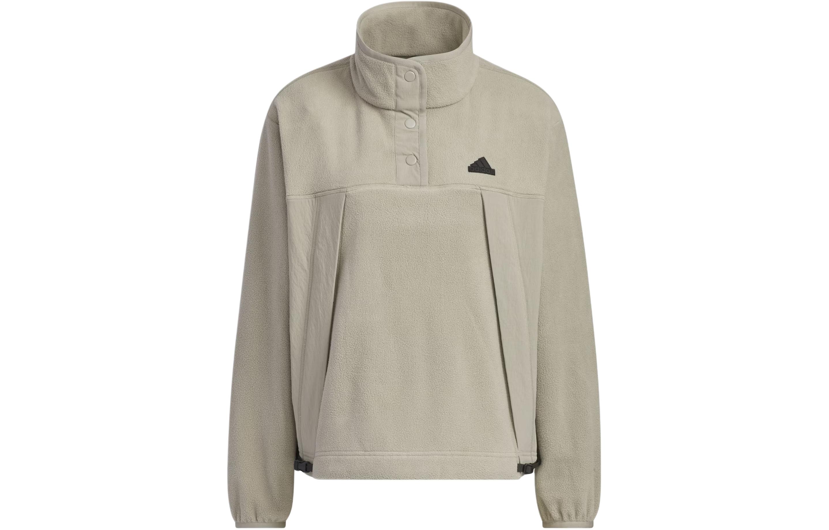 Adidas City Escape Loose Fit Sweatshirt Jackets & Coats Women s Pebble Silver Gray JE8581 M