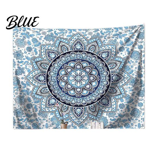 Retro Style Wall for Dorm Circular Pattern Tapestry Indian Hanging Bohemian Tapestry Rectangular Bedroom Living