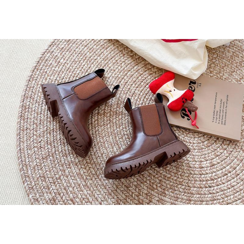 Girls Martin Boots Autumn Short Boots British Style Kids Fashion Boots