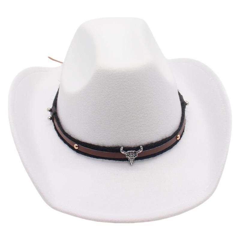 British Celebrity Style High-End Top Hat Tibetan Bull Head Accessories Travel Mountaineering Sun Protection Hat