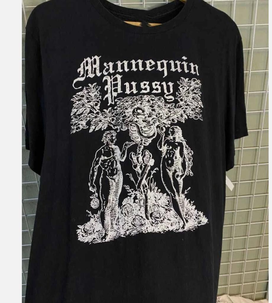 Adam Eva Mannequin Pussy Band Tričko Pánské Černé Unisex S-4XL