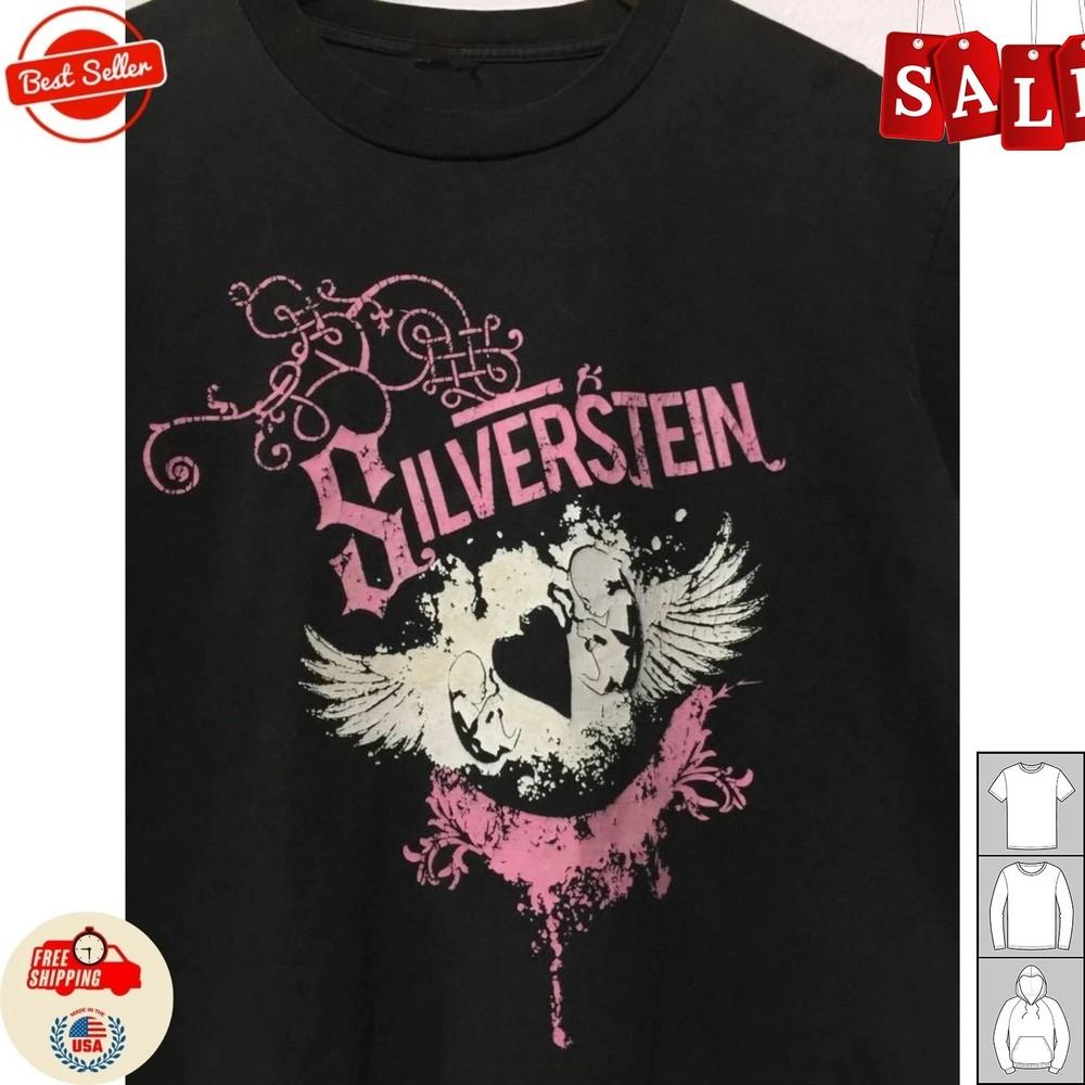 

Новая Редкая Черная Футболка Silverstein Tour Band Подарок для Фанатов S-235XL TH542 Унисекс Футболка XL
