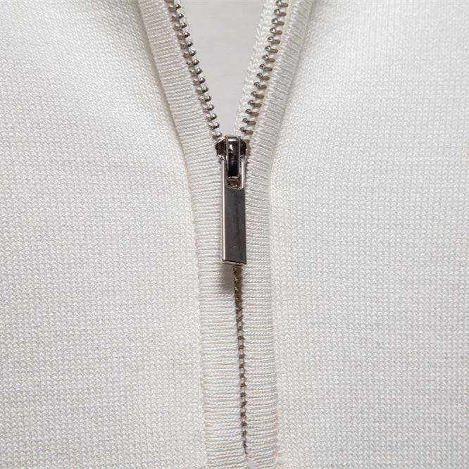 Spring And Summer New Men'S Business Casual Woolen Polo Shirt Lapel Knitted Polo Shirt Short-Sleeved Men'S T