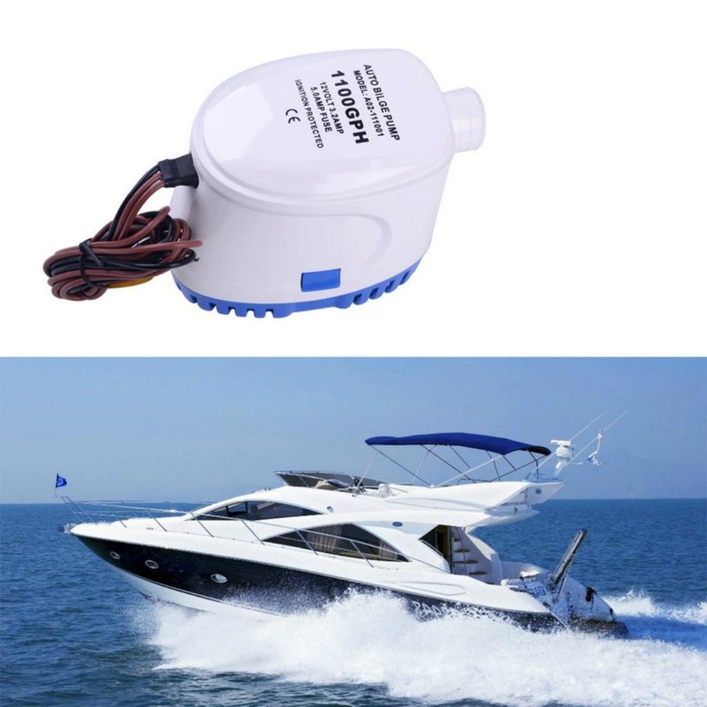 Professional Automatic Bilge Pump for Boat 750GPH 1100GPH Submersible Electric Water Pump 12V 24V DC Motor for Houseboat & Boat