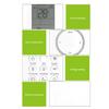 LCD Display Remote Control for YBE1F Air Conditioner Use, White Direct Setup Handset with Temperature Mode Fan Swing Timer Sleep Light Button