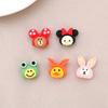 Cartoon Animal Resin DIY Ornament Accessories: Hair Clip, Water Cup, Phone Case, Car Decoration Sticker