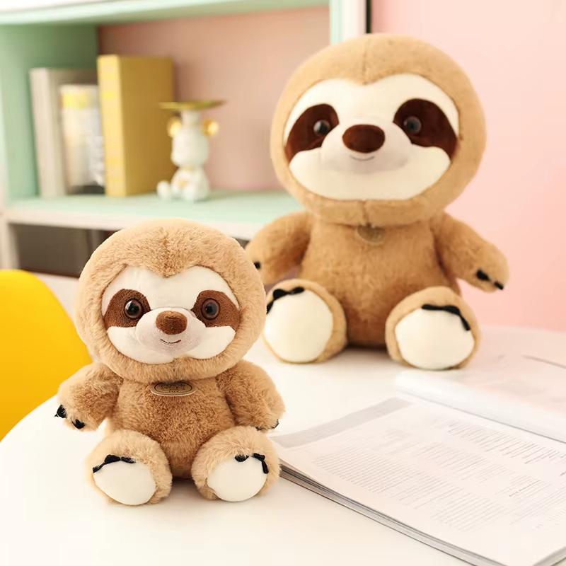 Simulation 22cm-39cm Sloth Plush Toys Soft Stuffed Animal Sloth Dolls Toy Plushies Birthday Gift for Kids Girls Decor