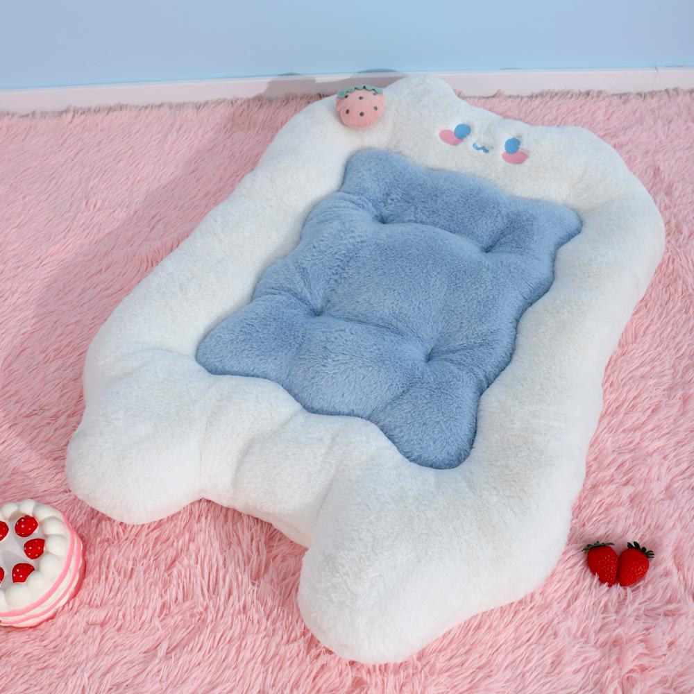 HOOPET Cat Mat Cat Sleeping Cushion Cat Bed Pillow Mattress Pet Floor Mat Kennel Winter Warm Dog Mat Pet Supplies