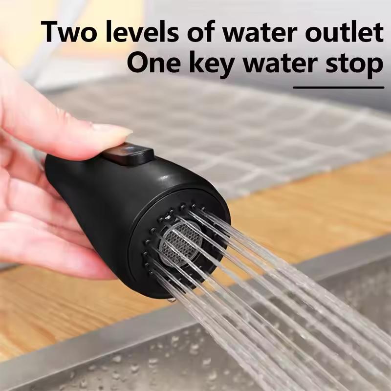 360° Stainless Steel Kitchen Faucet Single Hole Pull-out Spout Kitchen Sink Mixer Faucet Flow Spray Head Rotate Cleaning Faucet