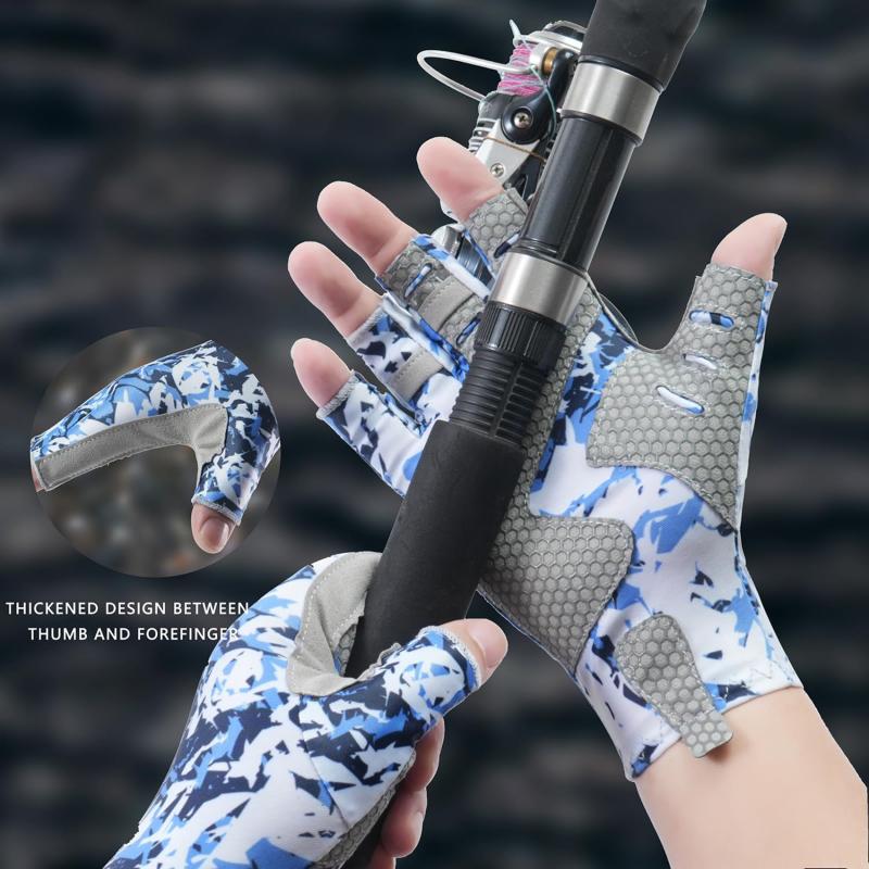 Professional Fishing Gloves Fingerless Fishing Gloves Unisex Fishing Hiking Running Cycling Outdoor Gloves
