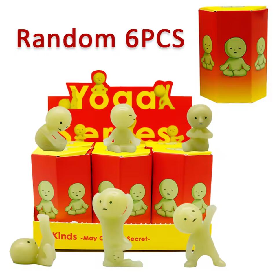 5 styles luminous green dolls mysterious box figures phone accessory doll collection birthday christma gift Bedroom decoration