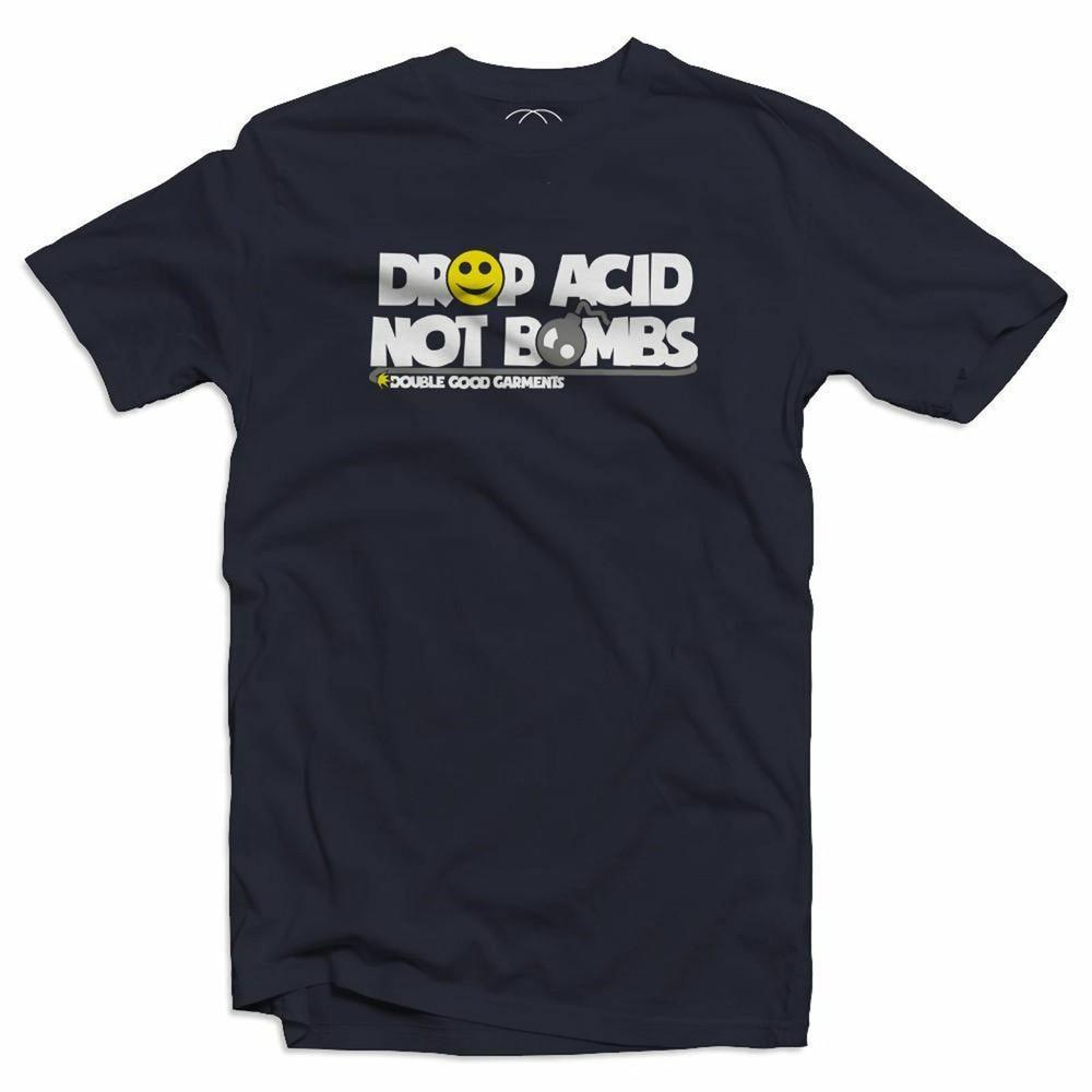 

Drop Acid Not Bombs House Dance Music Rave DJ Mens DJ T-Shirt M