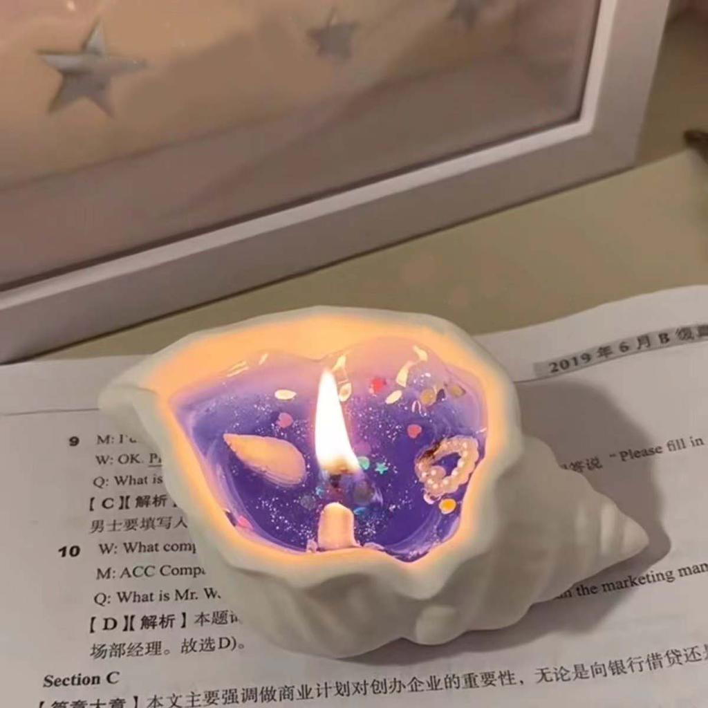 Sea Shell Aromatherapy Candle Creative Starfish Shell Scented Candle Sea Shell Candle Handmade Sea Shell Whirlpool Candles