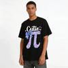 Cutie Pi Print Ribbon Bow Graphic Tee Women Casual Letter Print Top Pure cotton T-shirt