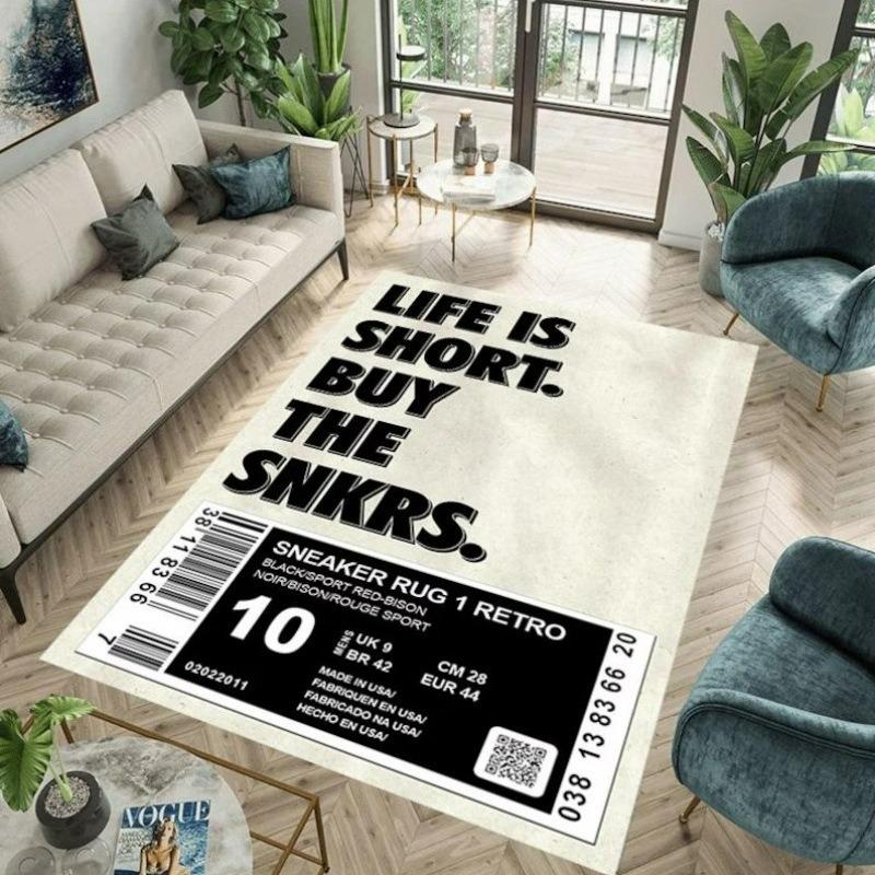 Sneaker Large Carpet Bedroom Rug Decor Kids Play Area Carpets Sofa Soft Floor Mat Bedside Non-slip Rugs Door Mat Birthday Gift