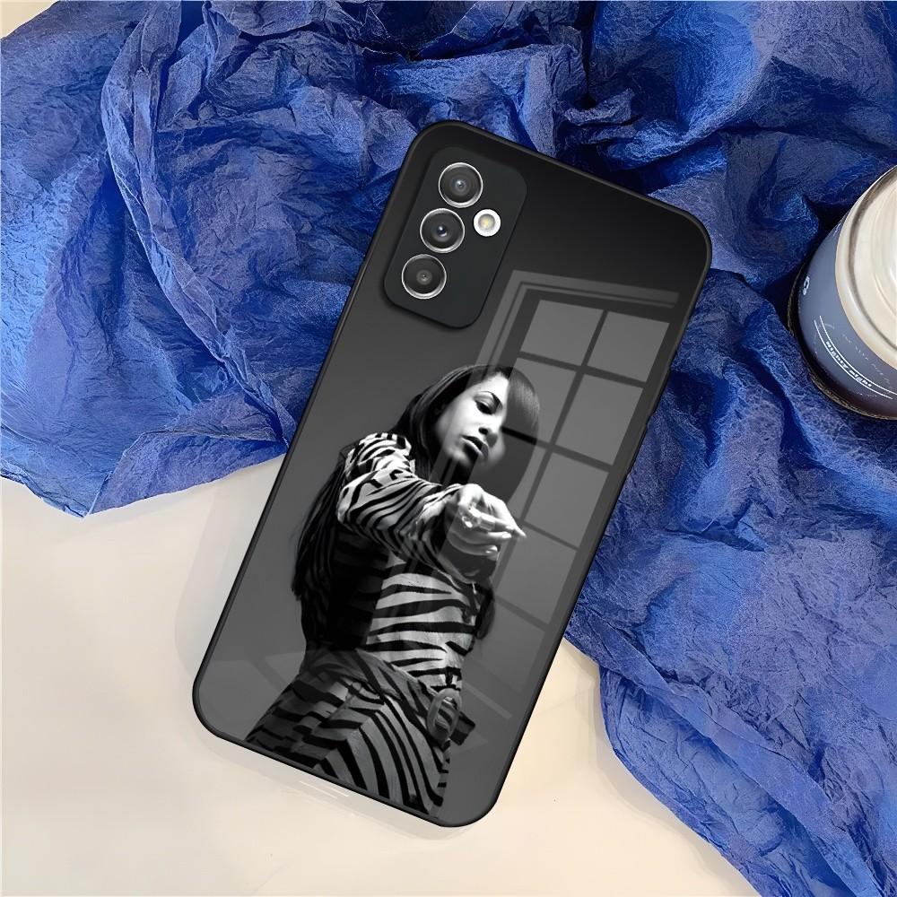 A-Aaliyah Hip Hop Music Phone Case for Samsung Galaxy S24 S23 S22 S21 S20 A24 A34 A54 A53 Note20 M54 Fe Ultra Plus Glass