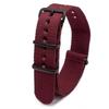 Black Nylon & Canvas Watch Strap with Vacuum-Plated Buckle