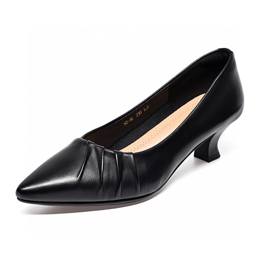 Pointed high heels women's 2025 spring new simple temperament thin heel shallow mouth single shoes professional commuter women's work shoes