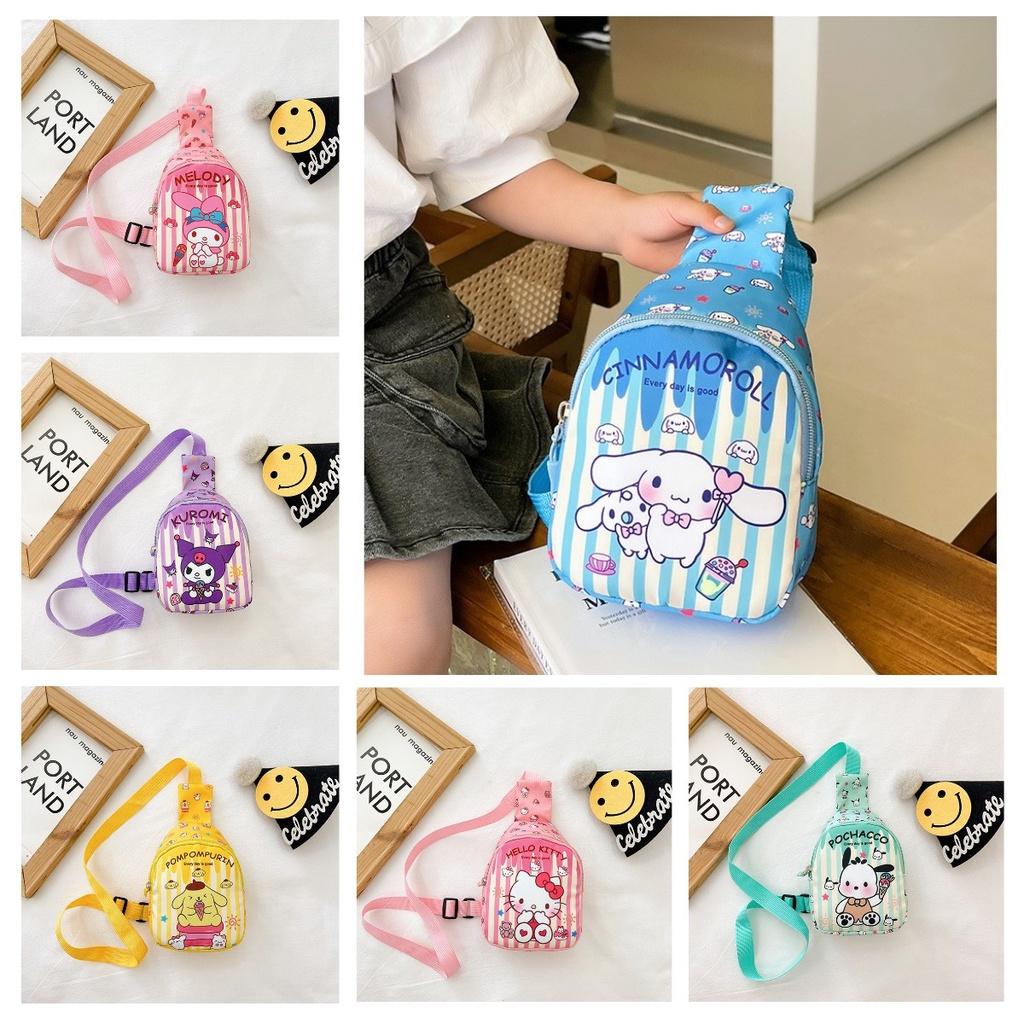 Stylish Cartoon Printed Children's Chest Bag For Casual Outings