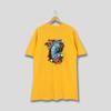 Vintage 90's Lightning Bolt Ocean Wave Surfing T Shirt Large Hawaii Pipeline Lightning Bolt Surfer Yellow Shirt Bolt Yellow Surf Tee Size L