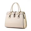 Women's One Shoulder Bag Bright Leather Crocodile Texture PU Leather Portable Women's Bag One Shoulder Diagonal Large Capacity Women's Bag