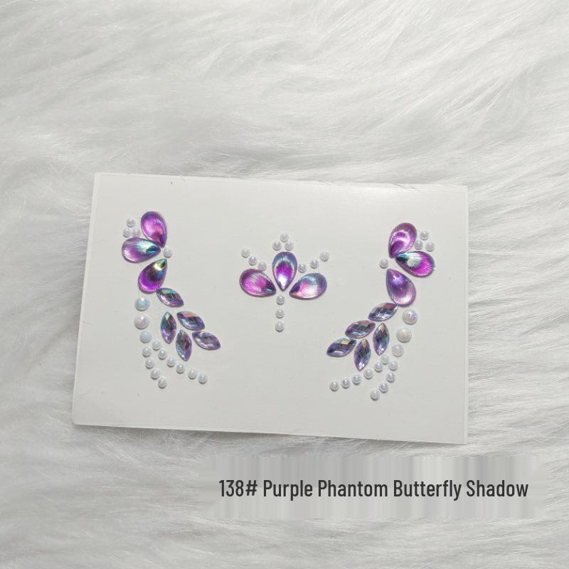 Kids' Rhinestone Eye and Brow Stickers for Makeup and Performances