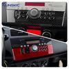 For Suzuki Swift ZC31S/ZC32S 2005 2006 2007 2008 2009 2010 Real Soft Carbon Fiber Sticker LHD RHD Car Console CD Button Frame