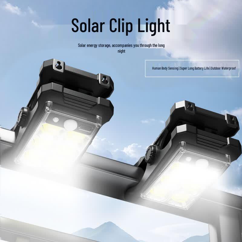 Lishi Solar LED Clip Light with Motion & Light Sensor