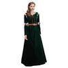 Damen Brave Merida Grün Hof Langes Kleid Halloween Cosplay Kostüm