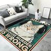 Cartoon Retro Cat Carpet Rug for Bed Room for Living Room Bedroom Decor Gamer Rug Man Cave Floor Mat Gaming Room Accessory