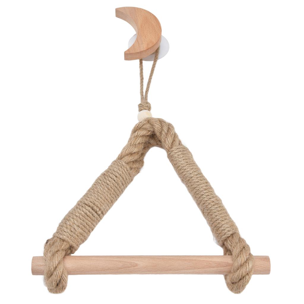Hemp Rope Paper Towel Holder Bohemian Style Rope Toilet Paper Rack Bathroom Decoration